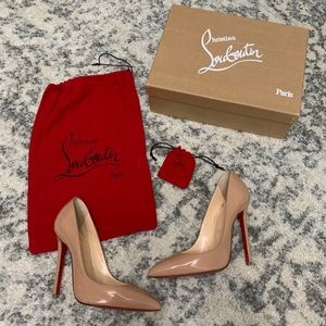 CHRISTIAN LOUBOUTIN Pigalle 120 patent calf 7.5